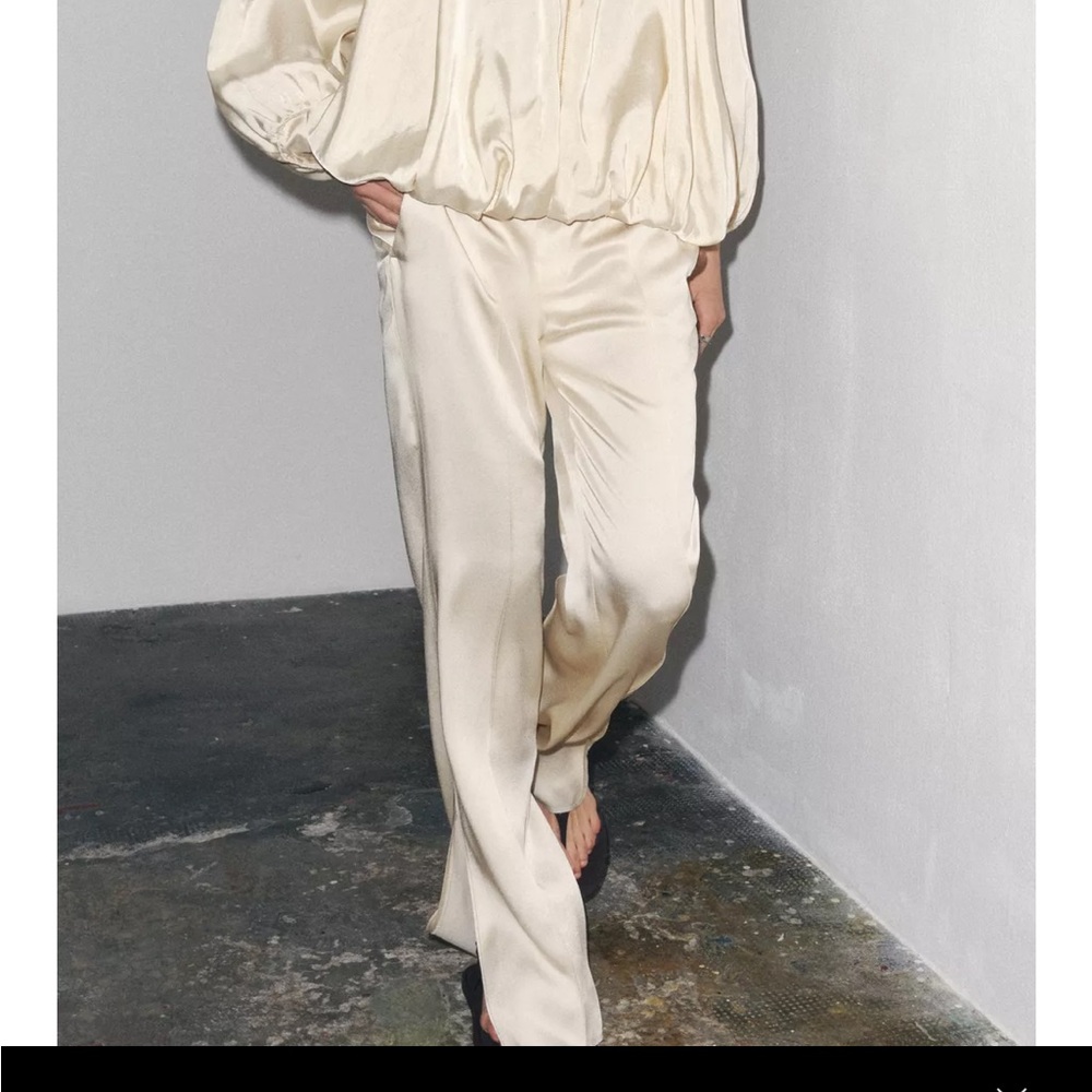 Zara Elegant Cream Women's pants